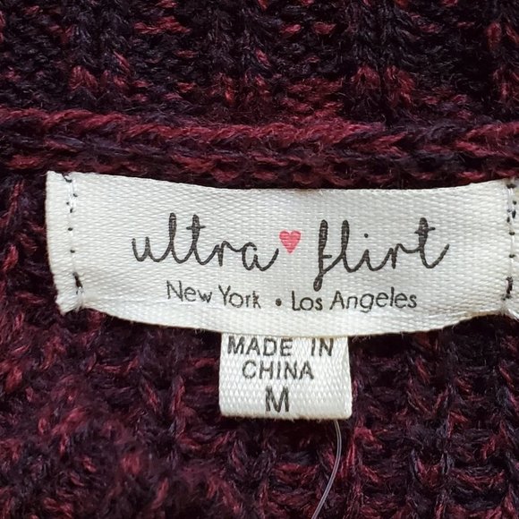 Ultra Flirt Varsity Collegiate Dark Academia Preppy Knit Sweater, NWT, Size M - Picture 8 of 12